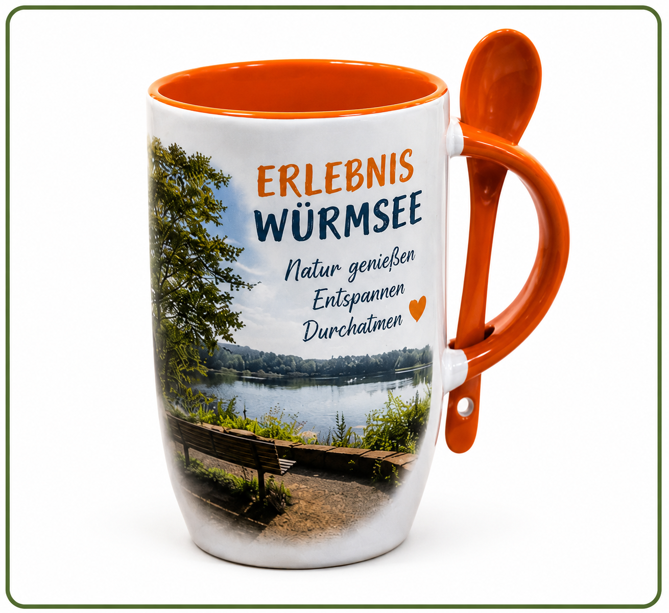 Orange Löffeltasse