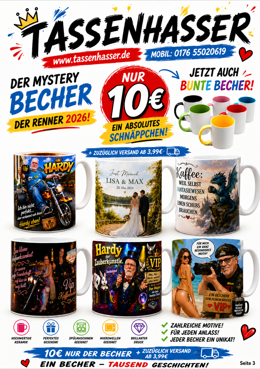 Tassenhasser A5 Blätterflyer Seite 3