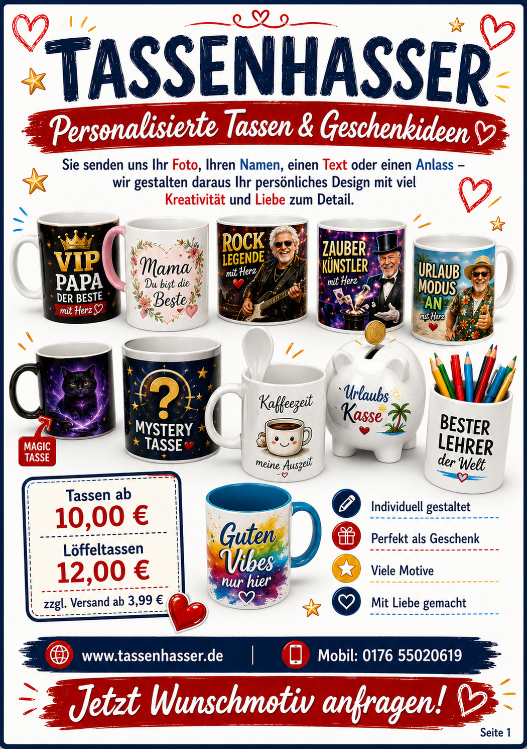 Tassenhasser A5 Blätterflyer Seite 19