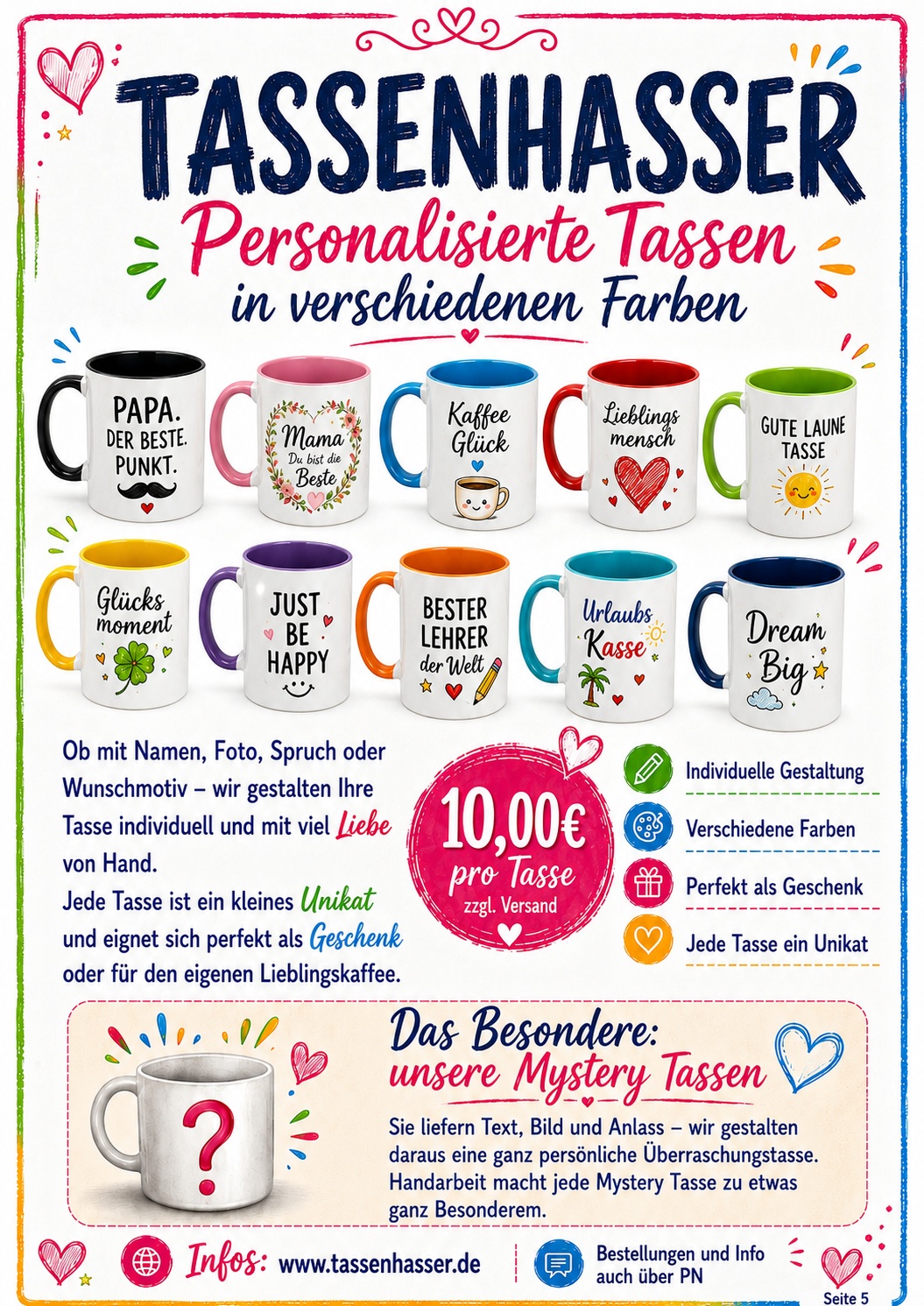 Tassenhasser A5 Blätterflyer Seite 25