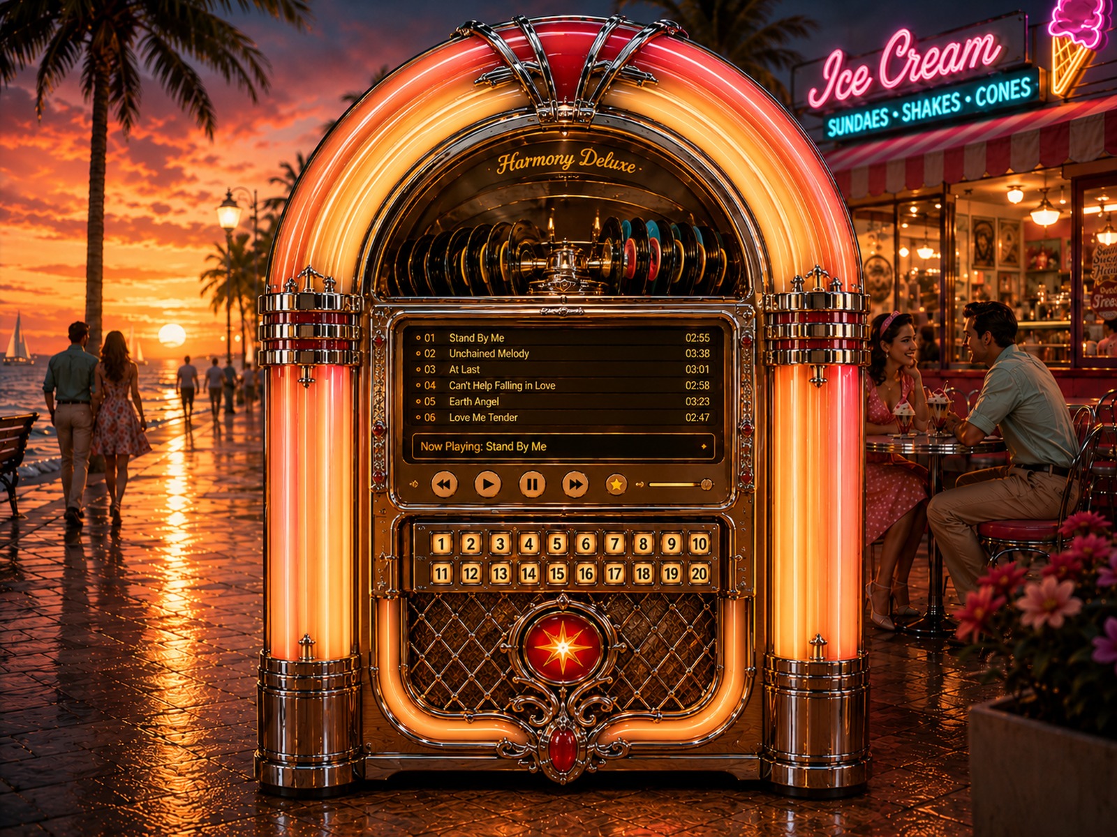 Retro Eisdiele PC-Musikbox