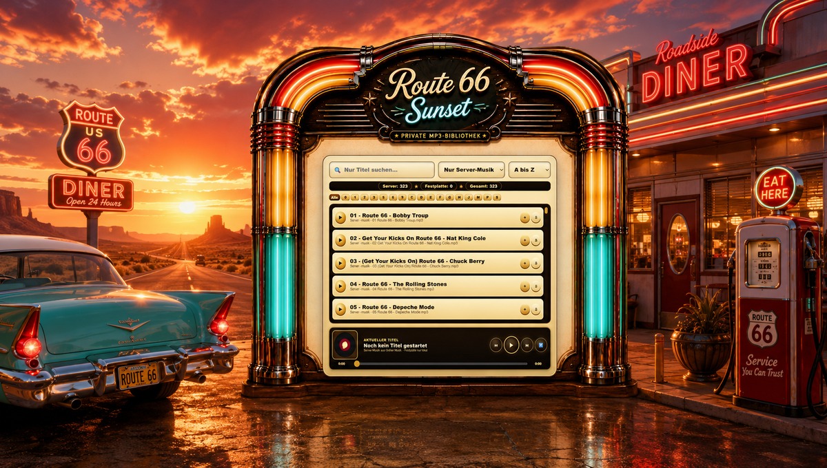Route 66 Sunset Musikbox